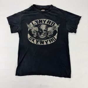 Lynyrd Skynyrd Skull Logo T-shirt, Unisex Black T-shirt, Size S-5XL